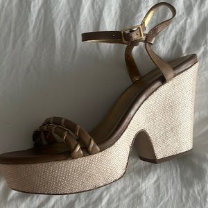 Kate Spade leather wedges
